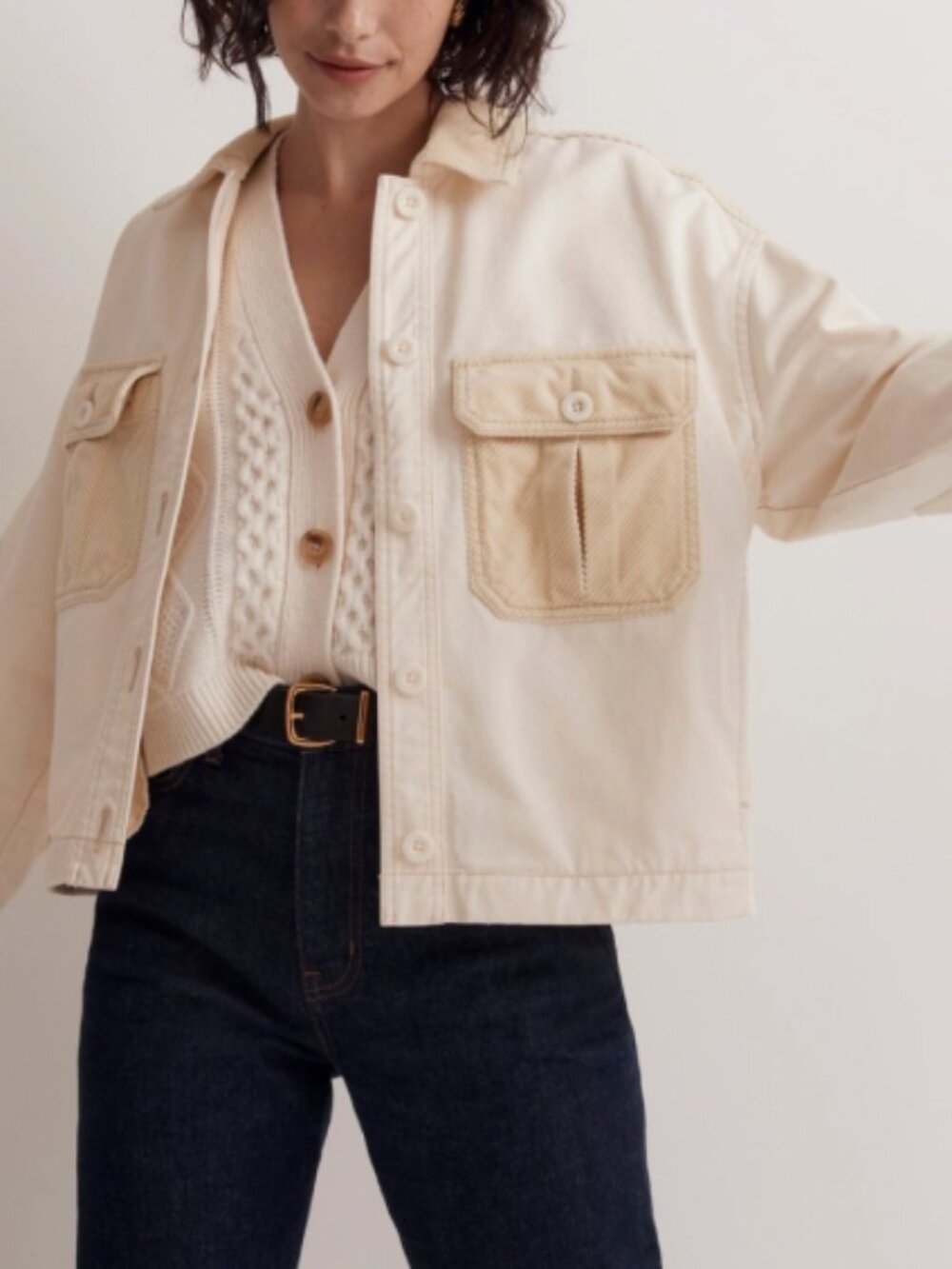 Madewell Chino Boxy Shirt-Jacket size XL
